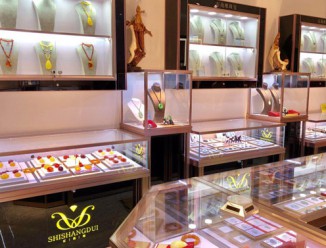 云南珠宝展柜厂家做的珠宝店背柜尺寸是多少